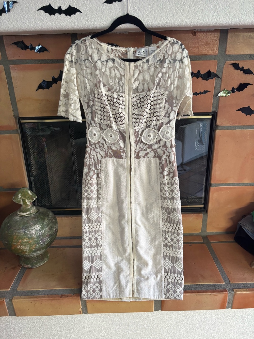 Beguile by Byron Lars lace white romantic dress size 6